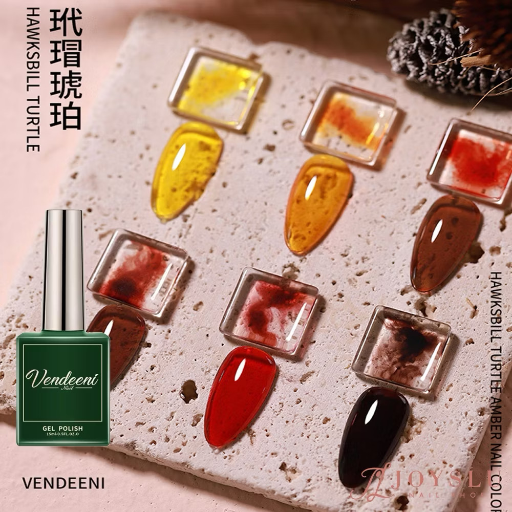 ￼【免運隔日到貨】Vendeeni 玳瑁琥珀膠 15ml 美甲 光撩膠 甲油膠 美甲凝膠 光撩指甲油 琥珀膠 VDN