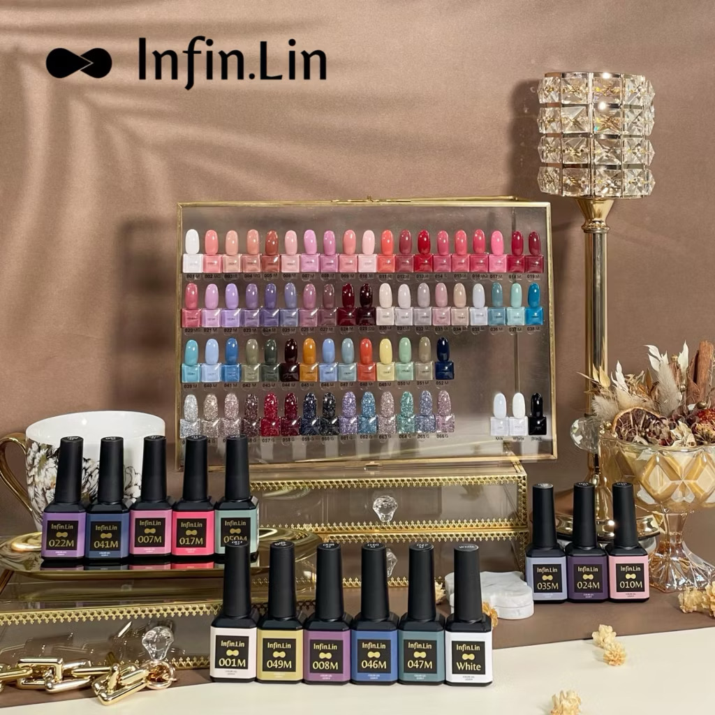 ￼💗免運台灣出貨【✨Infin.Lin 經典甲油膠】100色 彩色甲油膠 純色 甲油膠 色膠 美甲 光撩指甲油 光撩